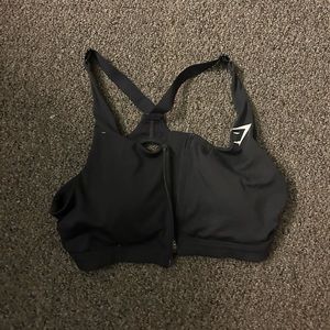 Gymshark front zip sports bra